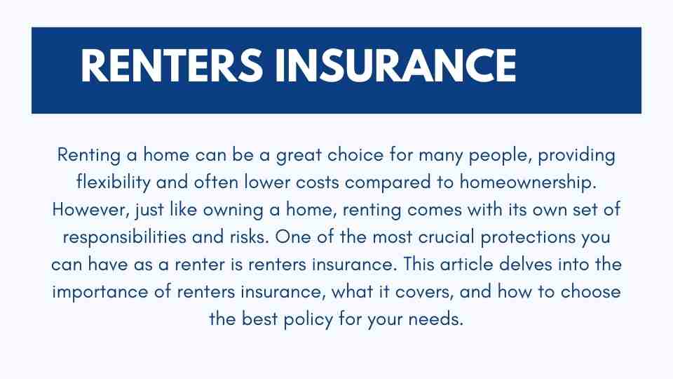 Renters Insurance